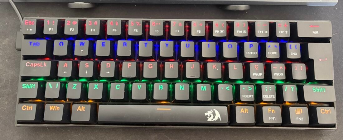 Review: Teclado Mecânico Redragon Lakshmi Rainbow Preto (K606)