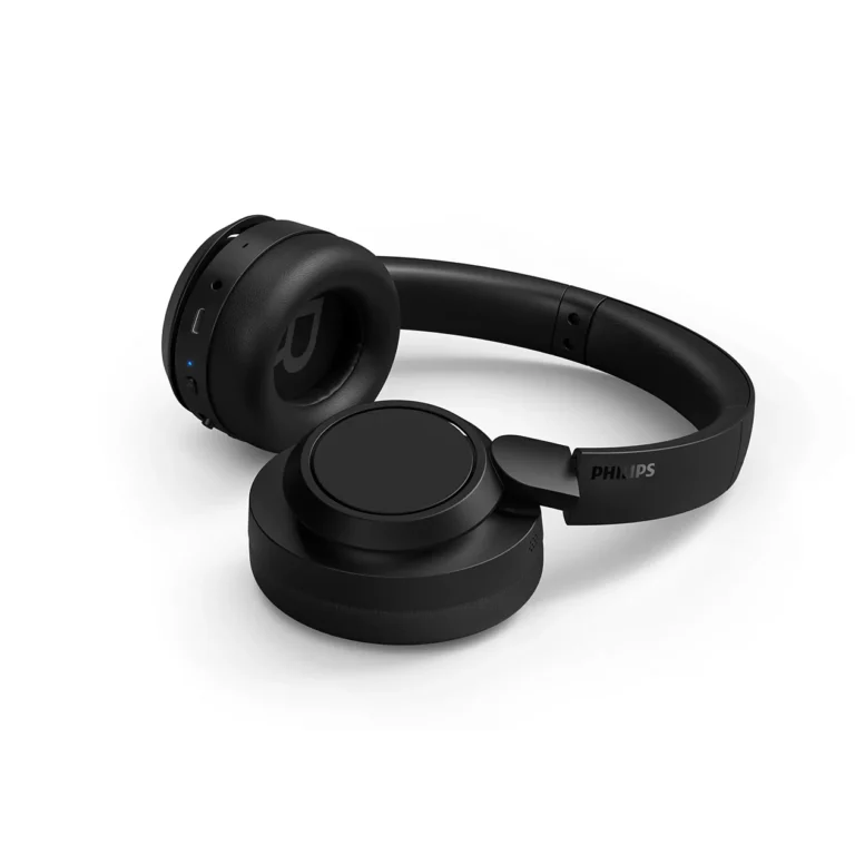 Fones de ouvido sem fio pretos