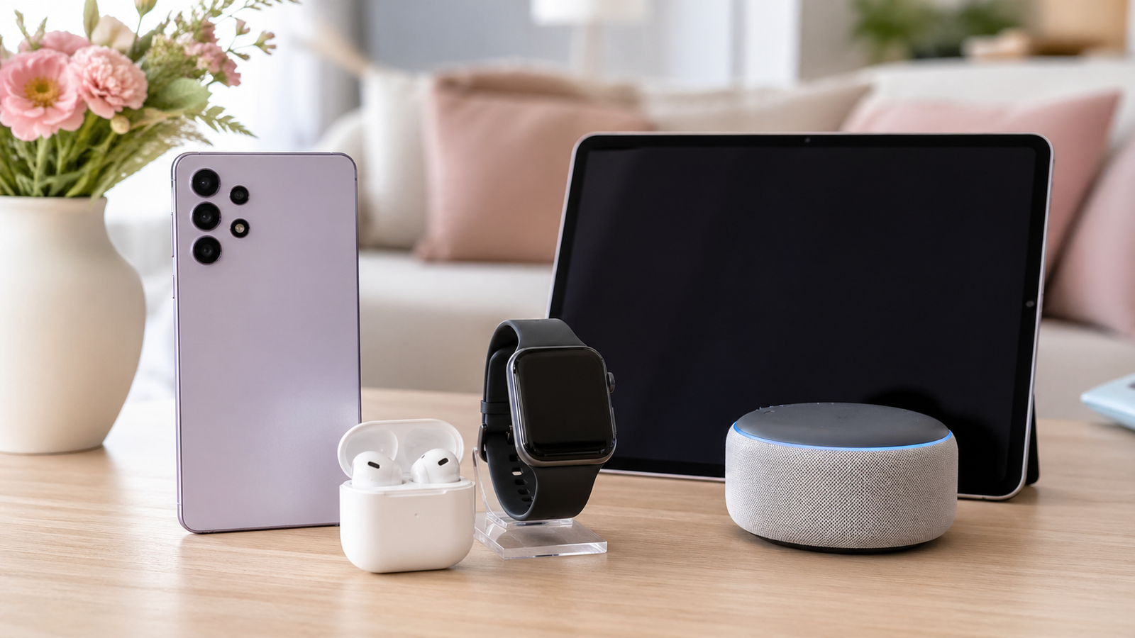 Tecnologia e gadgets sobre mesa